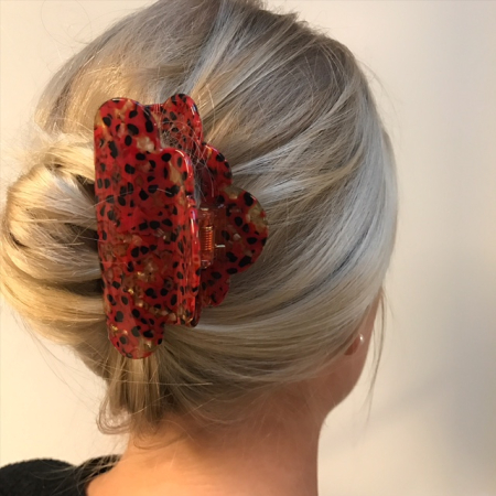 Heaven hårklemme - Rød Leo