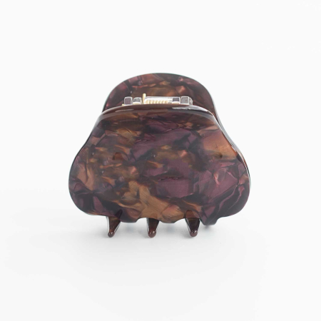 Sunny Hårklemme i Blomme Brun fra LÉ MOSCH