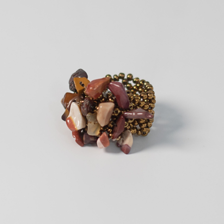 ring i mookaite sten fra le mosch