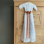 kobber farvet dåbsbånd til dåbskjole fra lehof