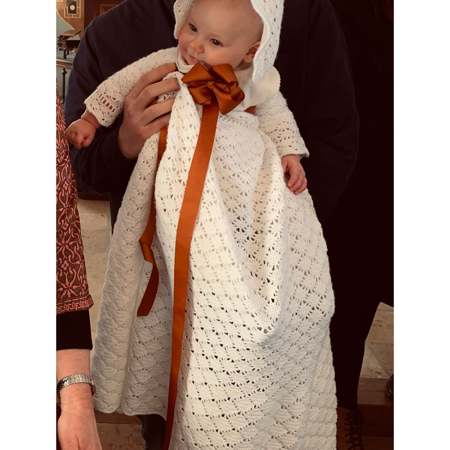 bånd til dåbskjole i KOBBER - dåbsbånd til barnedåb LÉHOF