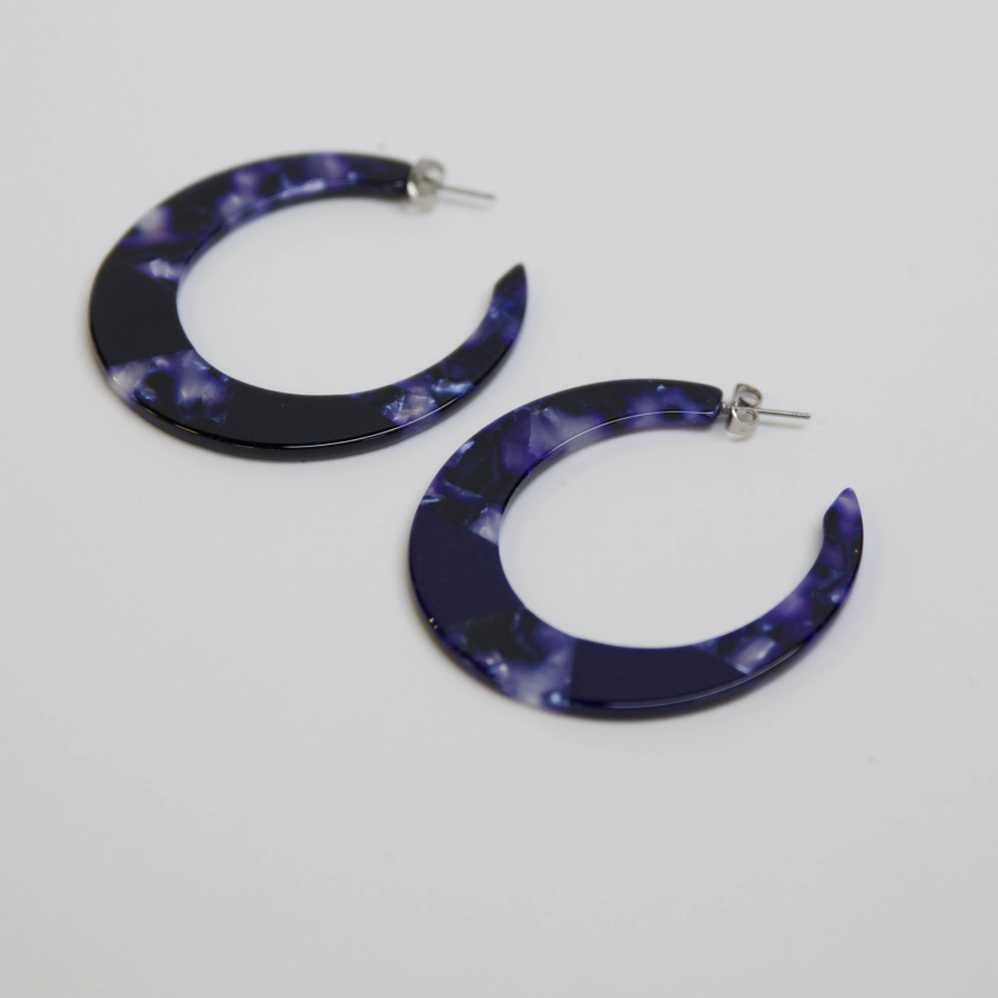 noa øreringe i blå fra le mosch