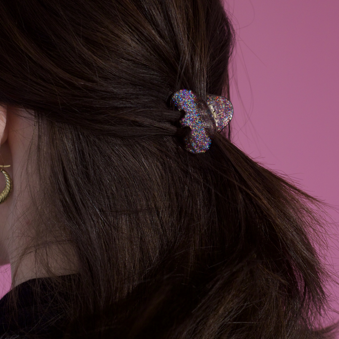 melanie hårklemme i glimmer multi