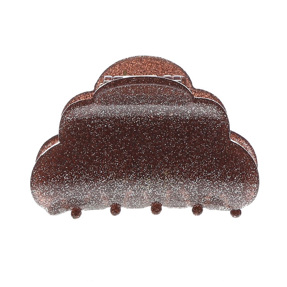 Mini Heaven hårklemme i Glitter Brun fra le mosch