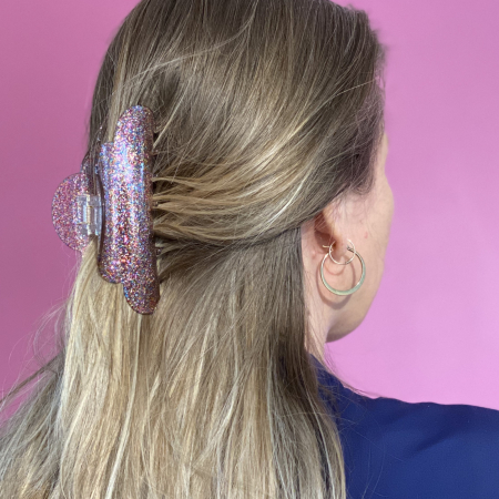 Mega Heaven hårklemme i Glitter multi