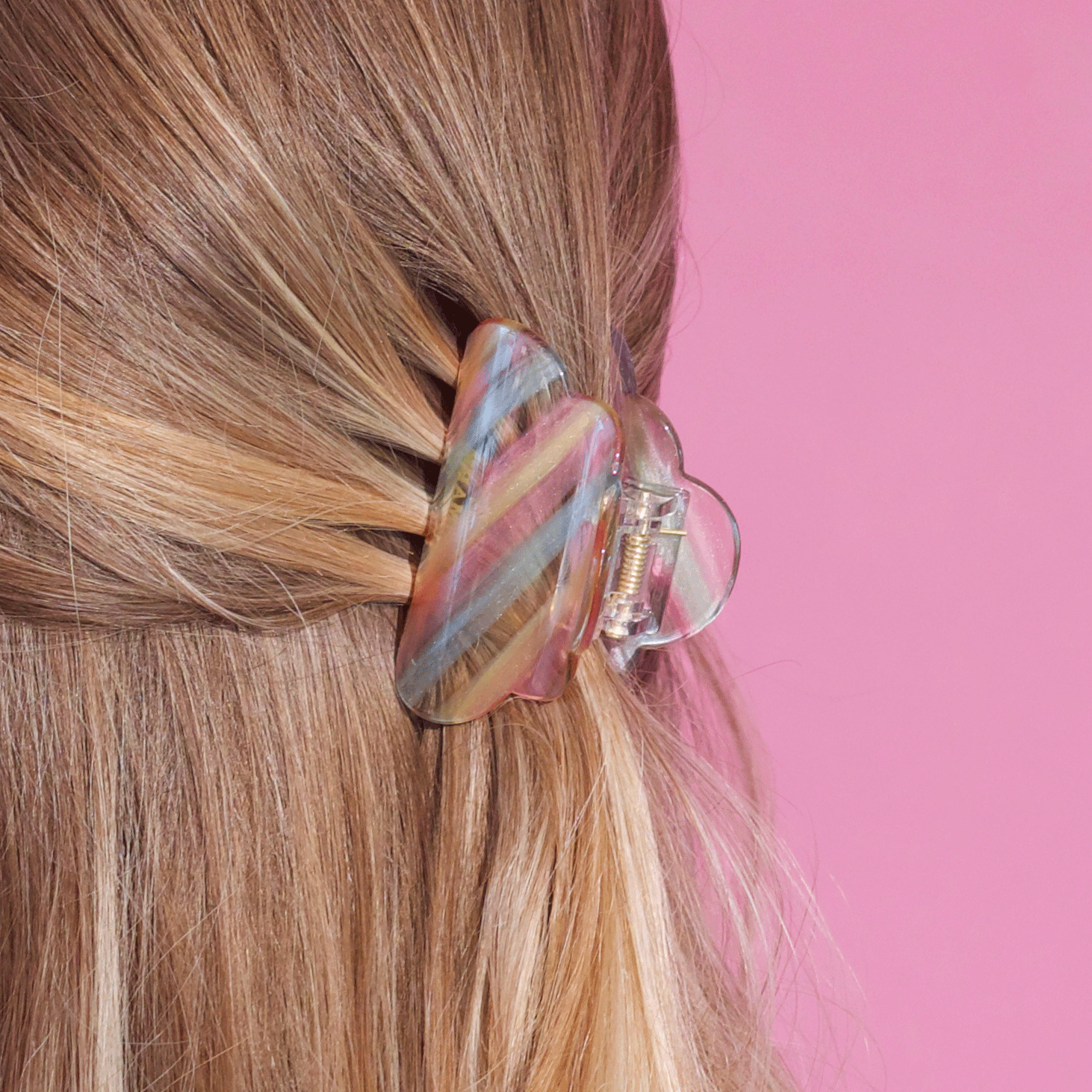 Mini Heaven hårklemme i Candy multi fra le mosch