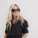 sort cat eye solbriller fra le mosch sort cat eye solbriller fra le mosch