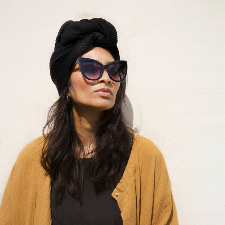 Cathrin cateye solbriller i Sort fra le mosch