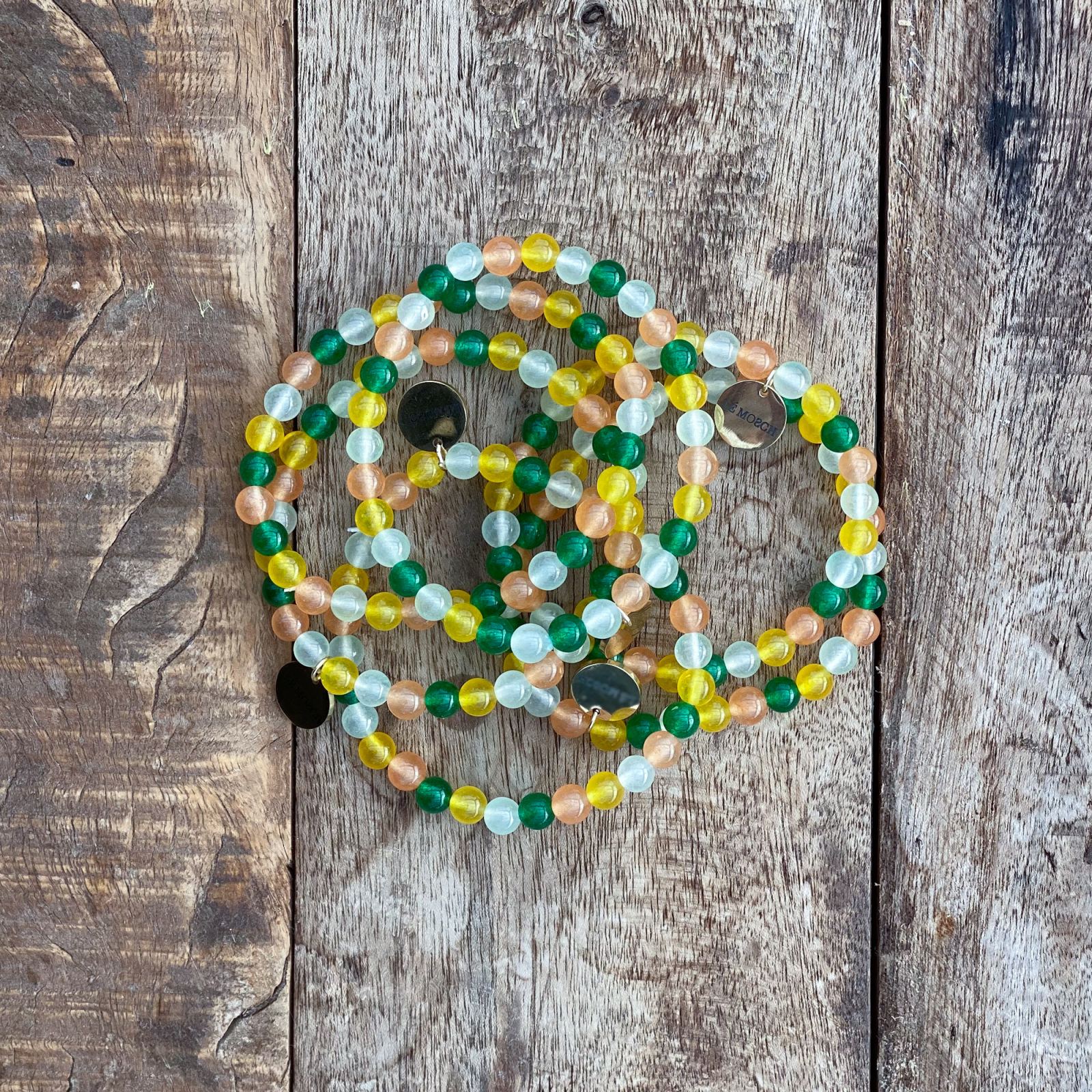 Mix jade natursten armbånd fra le mosch