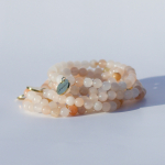 peach aventurin natursten armbånd fra le mosch