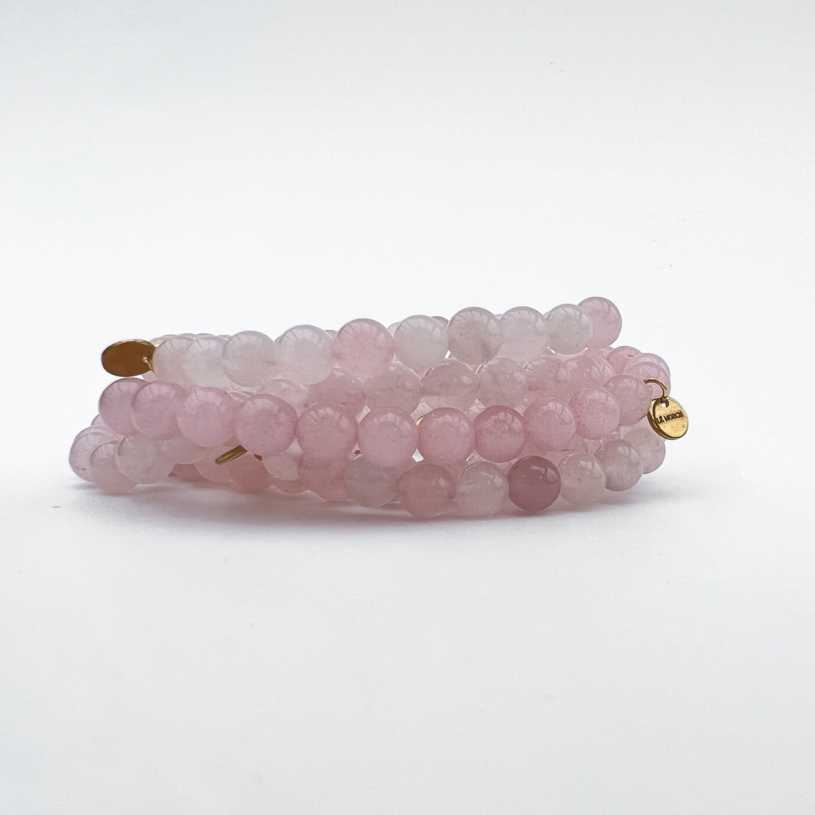 armbånd med rosakvarts fra le mosch rosa kvarts