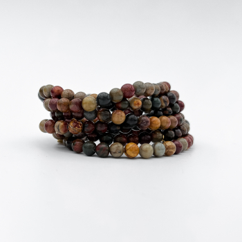 Haniel armbånd i Jaspis Picasso natursten 6mm Haniel armbånd i Jaspis Picasso natursten 6mm