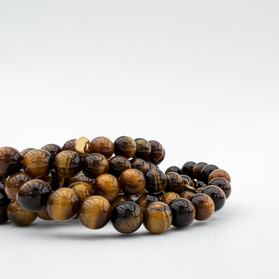 Haniel armbånd Tigerøje natursten 8mm