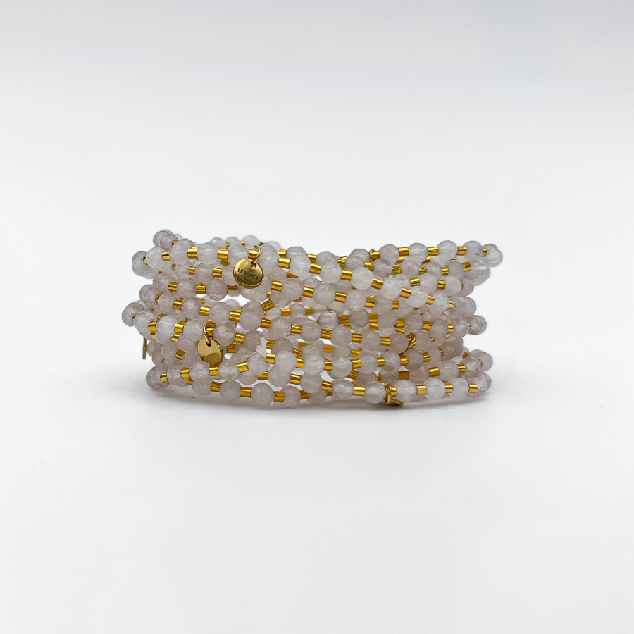 Jophiel armbånd i Rosa Kvarts