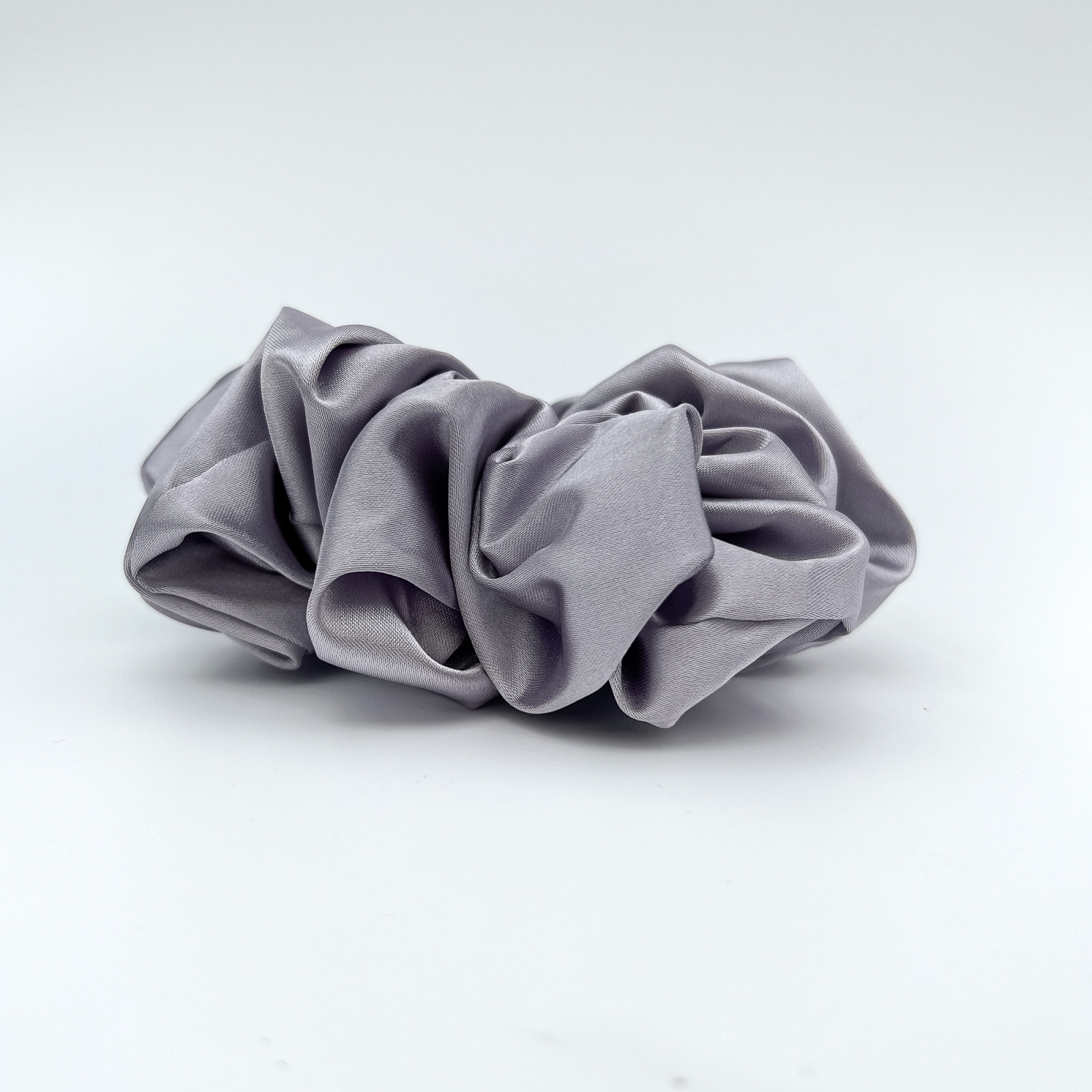 Silk MEGA Scrunchie i Silver-Grey