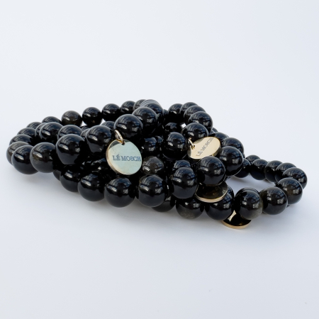 Sariel naturstensarmbånd Gylden obsedian 10mm fra le mosch