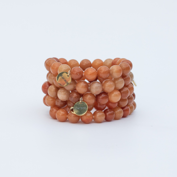 Sariel naturstensarmbånd Rød aventurin 10mm fra le mosch Sariel naturstensarmbånd Rød aventurin 10mm fra le mosch