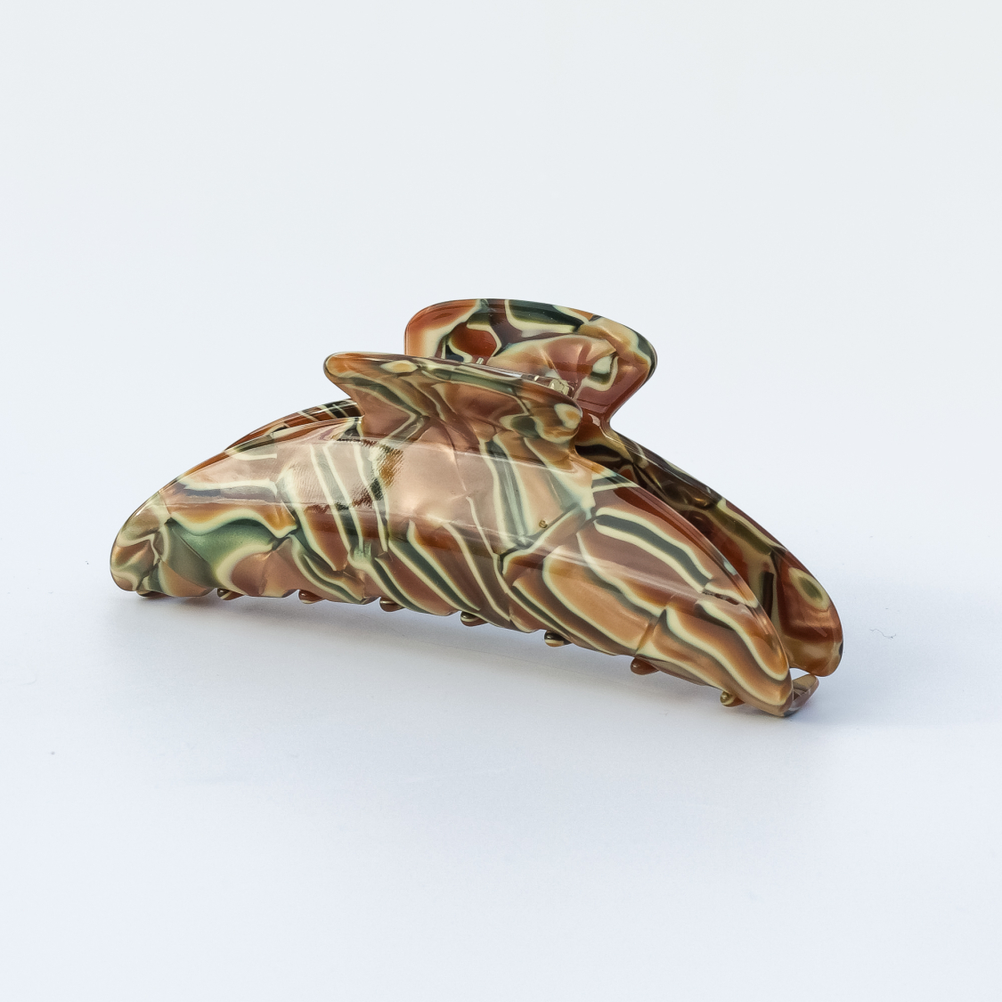 Cloud hårklemme i Oil Grøn fra le mosch