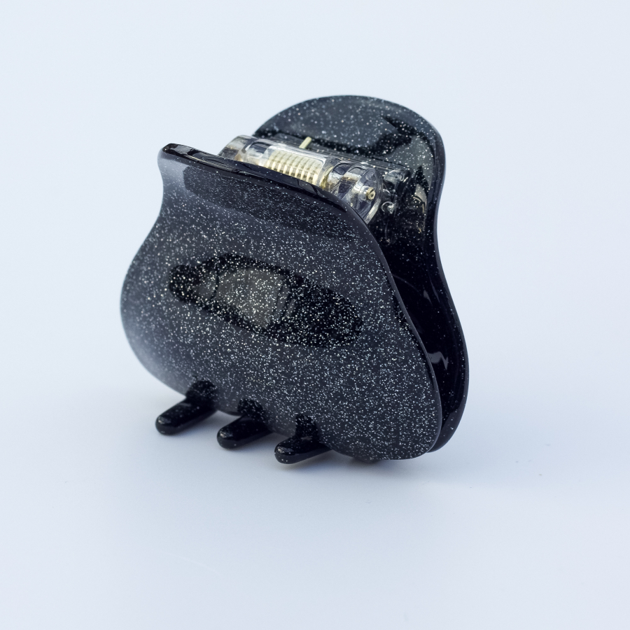 Sunny Hårklemme i Glitter sort fra le mosch