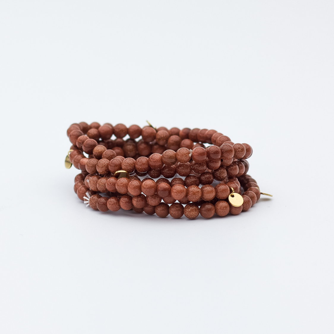 Haniel armbånd Brun Sandsten 6mm