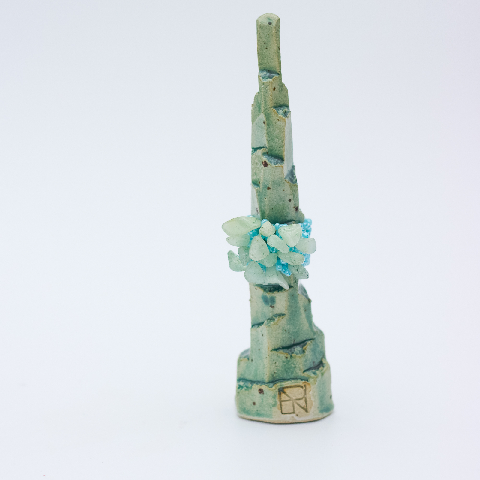 Lucky ring i Amazonit natursten fra le mosch