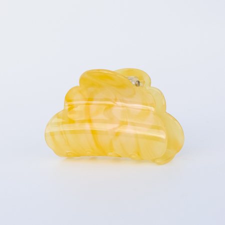 Mini Heaven hårklemme i Marmor Gul fra LÉ MOSCH