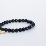 Haniel armbånd Blå Grå tigerøje natursten 6mm