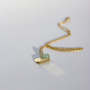 Tro på dig selv halskæde med Grøn Jade fra le mosch