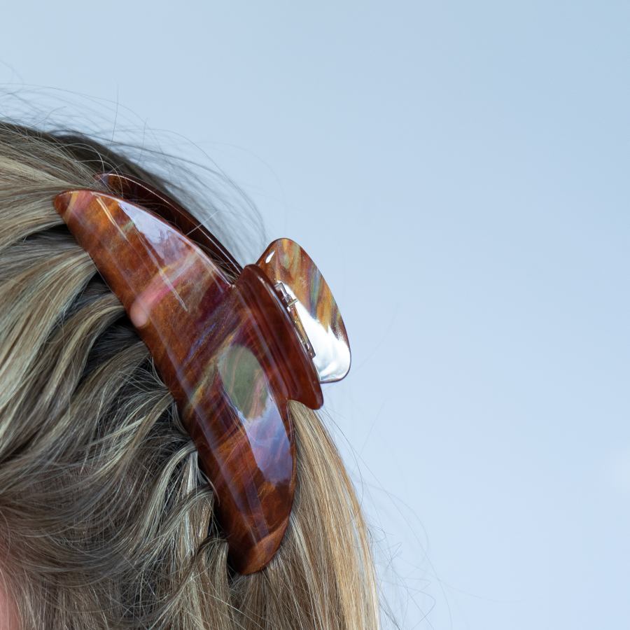 Cloud hårklemme i FilurBrun fra le mosch