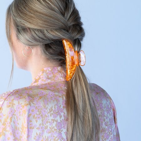 Cloud hårklemme i Pearl Orange fra le mosch