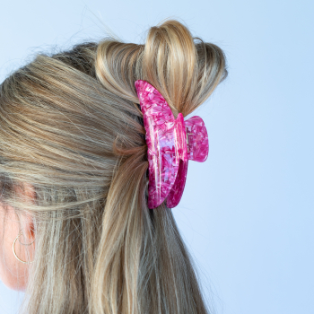 Cloud hårklemme i Pearl Fuchsia fra le mosch Cloud hårklemme i Pearl Fuchsia fra le mosch
