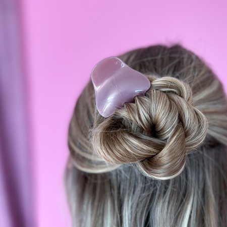 Sunny Hårklemme i Plain Blomme