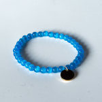 Haniel armbånd Blå tigerøje natursten 6mm fra le mosch