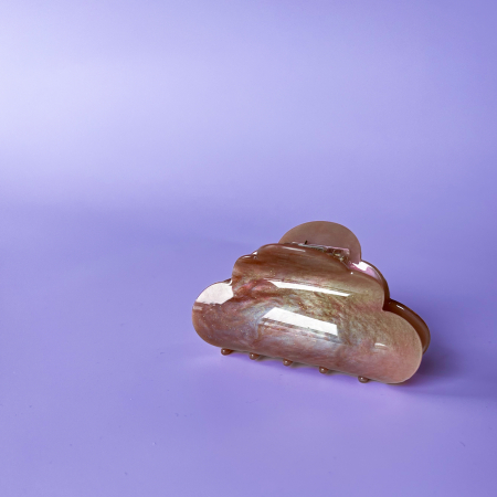 Heaven hårklemme i Dusty Glitter Brun