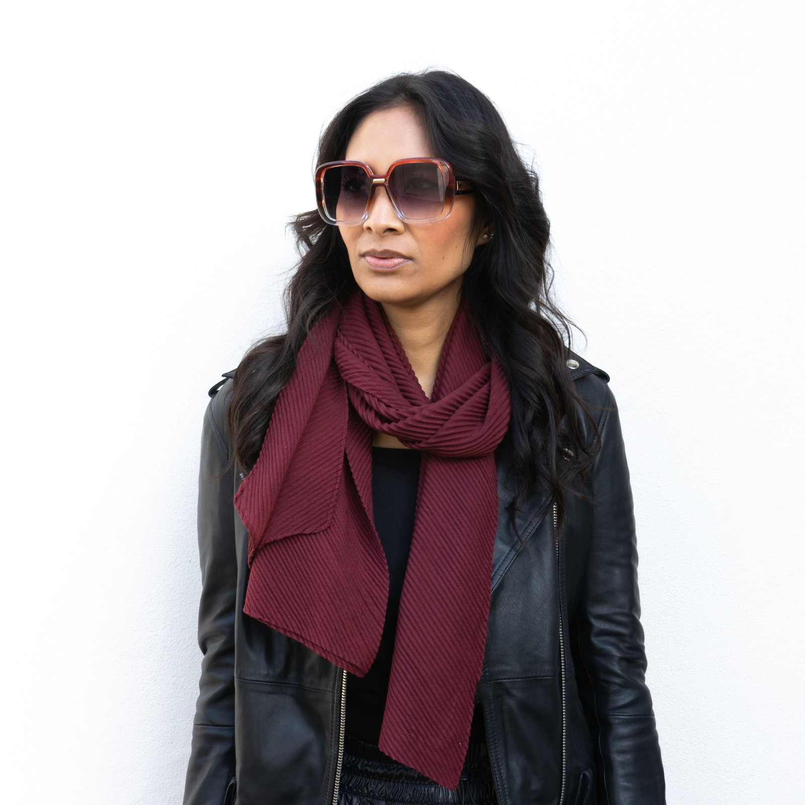 Kelly Tørklæde i Bordeaux fra le mosch