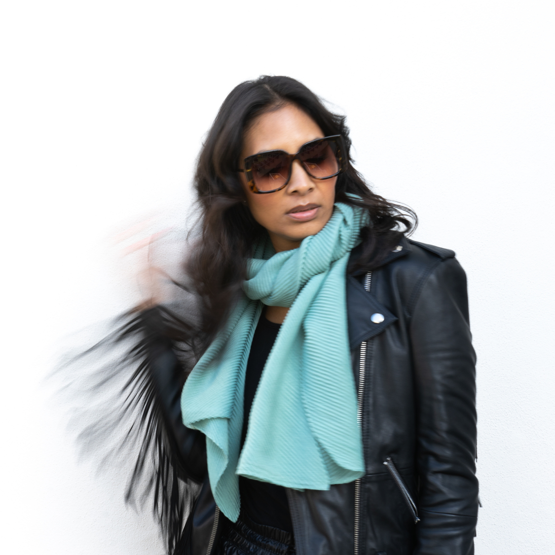 Kelly Tørklæde i Pastel grøn fra le mosch