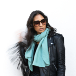 Kelly Tørklæde i Pastel grøn fra le mosch