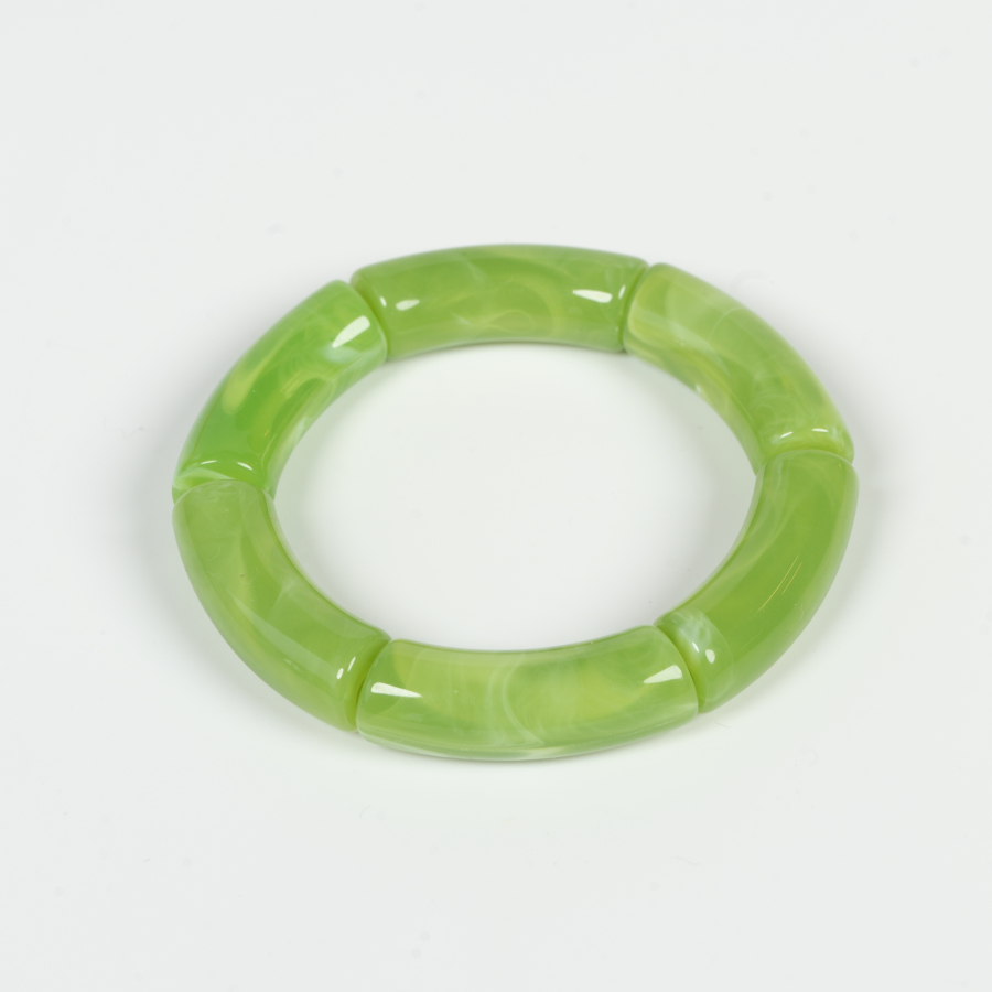 Margrethe armbånd i Lys Grøn 10mm fra le mosch