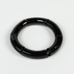 Margrethe armbånd i Sort 10mm fra le mosch