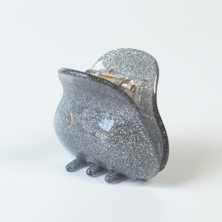 Sunny Hårklemme - Glitter grå