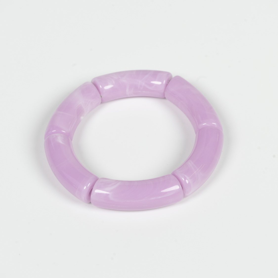 Margrethe armbånd i Lys Lilla 10mm fra le mosch