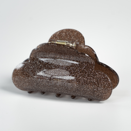 Heaven hårklemme i Glitter Brun fra le mosch