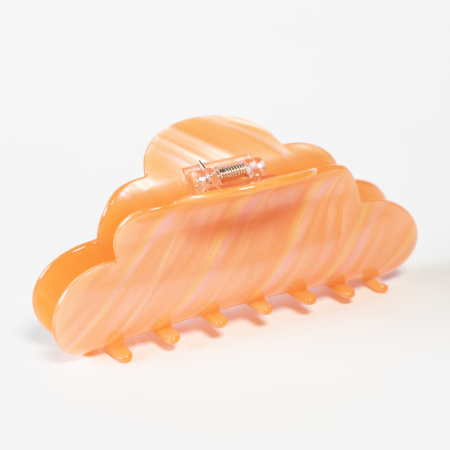 Mega Heaven hårklemme i Rainbow Peach