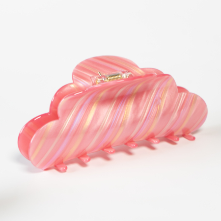 Mega Heaven hårklemme i Rainbow Pink fra LÉ MOSCH, 