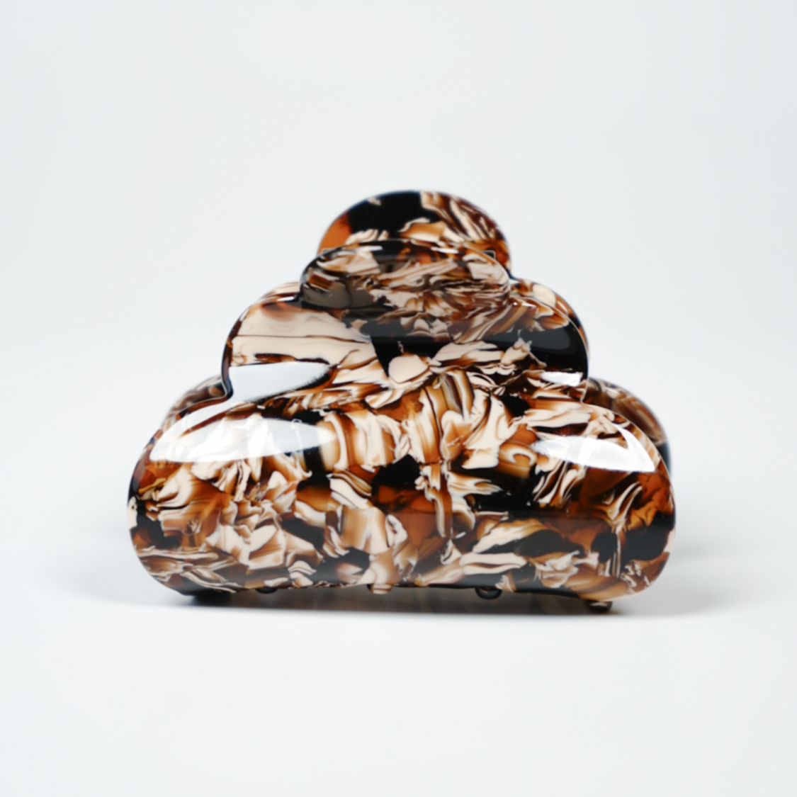 Mini Heaven hårklemme i Mørkebrun Carpet fra le mosch