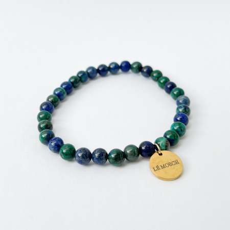 Haniel armbånd Azurit og Lapis Lazuli natursten 6mm fra le mosch