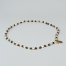 Indie halskæde med mørke og lyse natursten fra le mosch Indie halskæde med mørke og lyse natursten fra le mosch