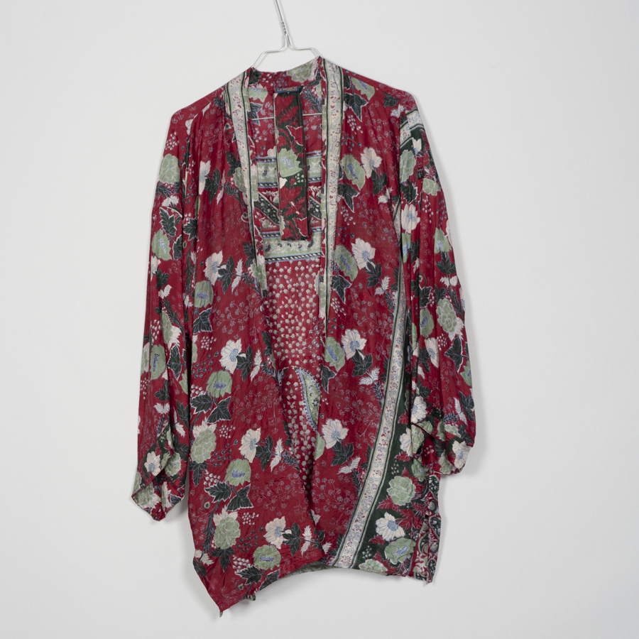 Rød kort kimono