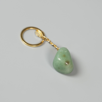 Grøn Aventurin nøglering