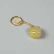Nøglering med gul jade